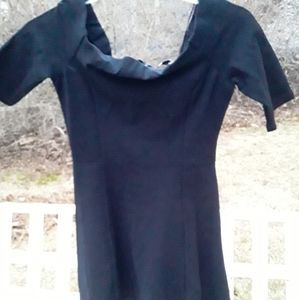 Luse Designer Black Dress Small knee length